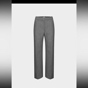 Aritzia Agency charcoal trouser, size 8 hemmed to fit 5’4.
